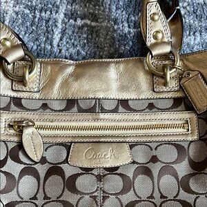 Coach Brown Signature Tote Bag EUC